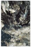 SAFAVIEH Glacier Collection GLA123B Modern abstract woonkamertapijt, 70 x 150 cm, blauw/multi