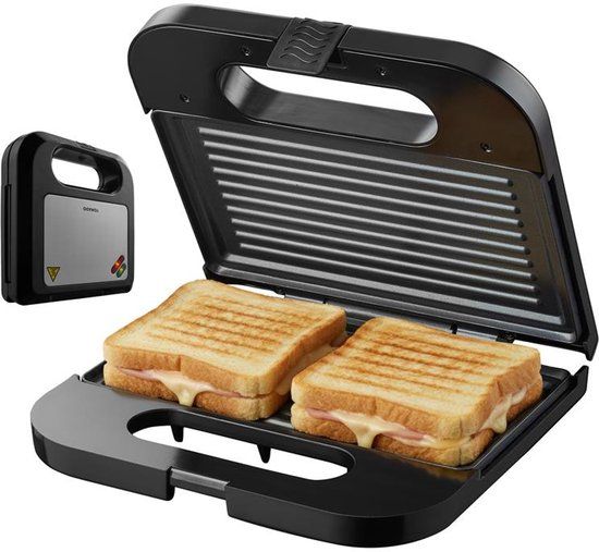 Tomado TGS2001S Paninigrill - Tosti-ijzer - 750W - Zwart/RVS - PFAS-vrij