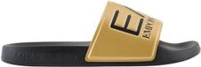 Emporio Armani Logo Badslippers Heren Goud/Zwart