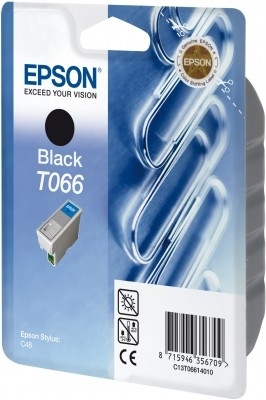Epson inktpatroon Black T0661 single pack / zwart