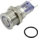 TRU COMPONENTS 1303028 LAS2GQPF-11E/B/12V/S/P Vandalismebestendige druktoets 48 V/DC 2 A 1x uit/(aan) Moment Blauw IP65
