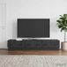 Prolenta Maison Exclusive - Meuble TV Noir 147 x 34,5 x 27 cm Bois d'Ingénierie