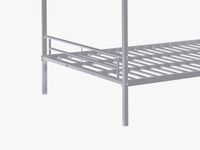Vente-unique Stapelbed metaal zilverkleurig 120 x 190 cm