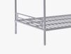 Vente-unique Stapelbed metaal zilverkleurig 120 x 190 cm