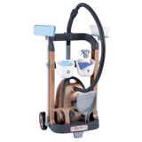 Smoby - Rowenta Schoonmaakwagen + Stofzuiger met stofreservoir - met realistische geluiden - 9 accessoires inbegrepen - Geschikt voor kinderen vanaf 3 jaar