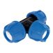 Cofan TE 90° avec trois raccords | Diamètre 75 x 75 x 75 mm par raccord | 1 pièce