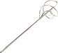 Aqbau® Malaxeur à mortier, agitateur, panier de mélange, malaxeur à mortier, fouet de mélange, agitateur de plâtre. 1 pièce. Diamètre : 80 mm x 440 mm. Acier galvanisé