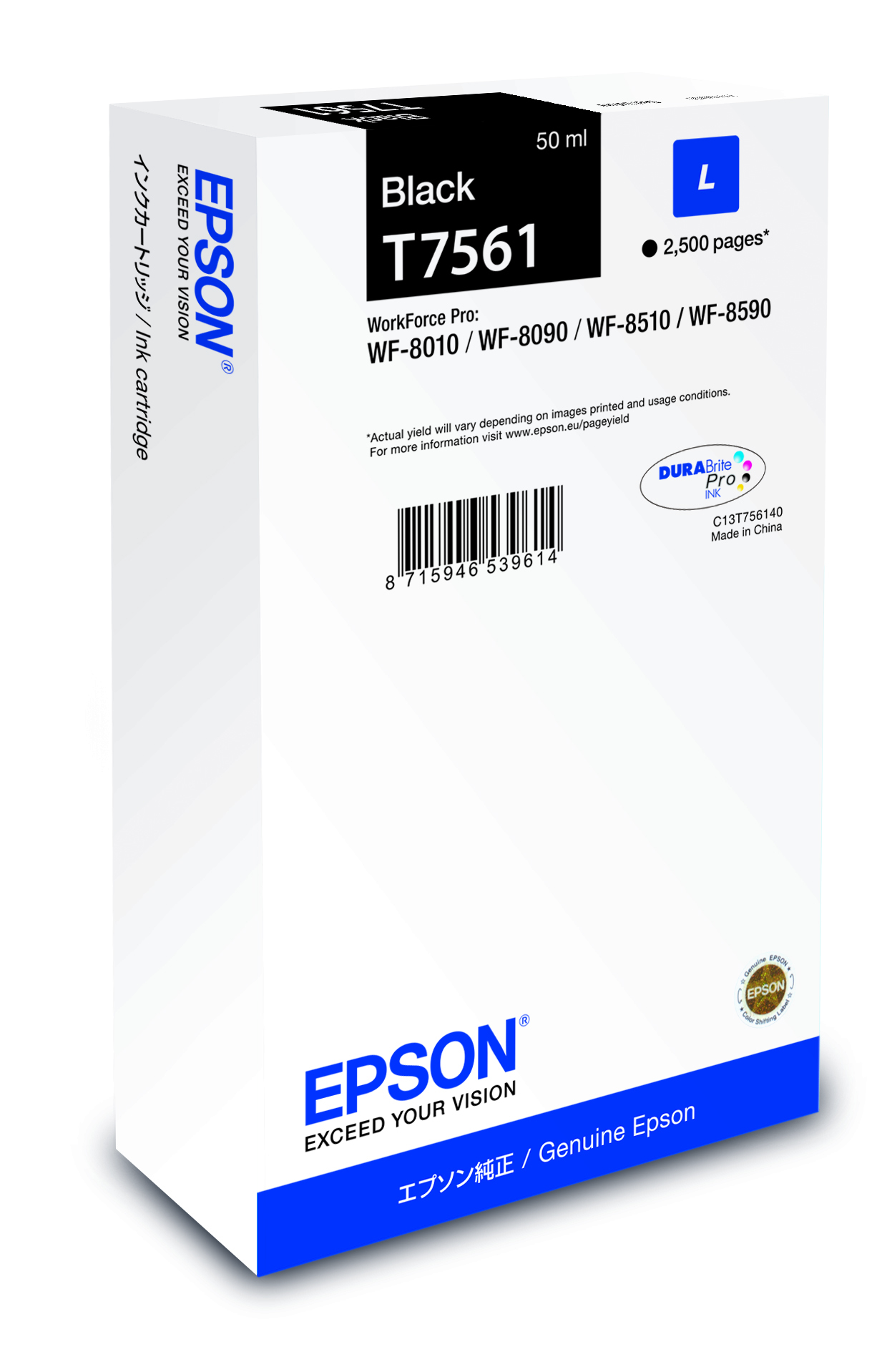 Epson Ink Cartridge L Black single pack / zwart