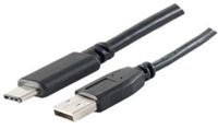 shiverpeaks BS77143-3.0 USB-kabel USB 2.0 3 m USB C naar USB A Zwart