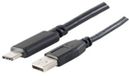 shiverpeaks BS77143-3.0 USB-kabel USB 2.0 3 m USB C naar USB A Zwart