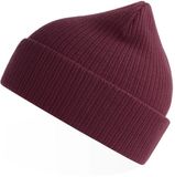 Atlantis Headwear Nelson Beanie Burgundy Katoen Unisex One Size