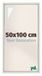yd, Cadre 50x100 cm Blanc Mat - Cadre pour toile - MDF Lyon