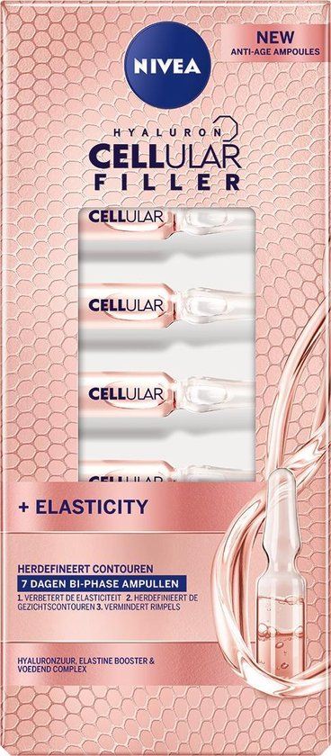 NIVEA CELLular Filler + ELASTICITY Ampullen - 7 x 1,2ml