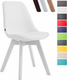 CLP Manado Eetkamerstoel - Kunstleer wit