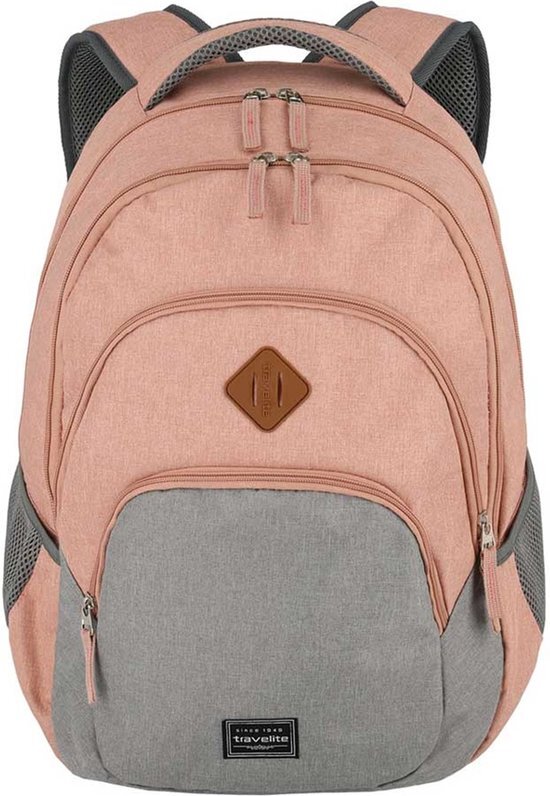 travelite Travelite Basics Backpack Melange rose/grey Roze