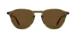 Garrett Leight Hampton Sun Lunettes de soleil unisexe vert pantos marron 46mm