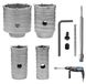 Ensemble de 6 couronnes de forage à sec pour béton avec adaptateur SDS-Plus
