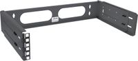 InLine Muurbeugel voor 19 inch componenten | 24-40 cm diep | max. 10 kg | 2U | zwart