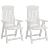 VidaXL 364710 Chaise de jardin Terrasse Polypropylène (PP) Blanc
