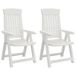 VidaXL 364710 Chaise de jardin Terrasse Polypropylène (PP) Blanc