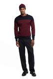 Armor Lux Mullein gestreepte trui - wol, I78 schip/rood chili I78 schip/rood (chili), L