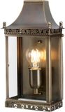 Elstead Lighting LED Wand Buitenlamp Regents Park | 1X E27 Max 60W | IP44 | Dimbaar | Aged Brass
