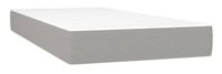 VidaXL Boxspringbed met matras, lichtgrijs, 200x200 cm, gestoffeerd
