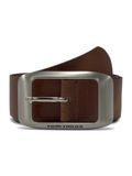 Tom Tailor - TTAMY leren riem met vierkante gesp - Maat 75 - light brown uni