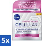 NIVEA CELLULAR Expert Filler Dagcrème - Anti-Veroudering Gezichtscrème - SPF 15 - 5 x 50 ml