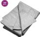 vidaXL Dekzeil 180 g/m² 3x5 m HDPE Grijs