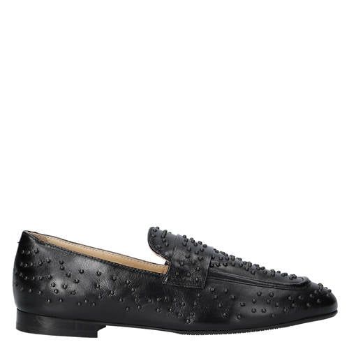 Babouche Sia-105 leren loafers met studs - zwart