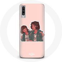 Maniacase Hoesjes voor Samsung Galaxy A50 Inktvis zoals Ji Yeong en Kang Sae Byeok