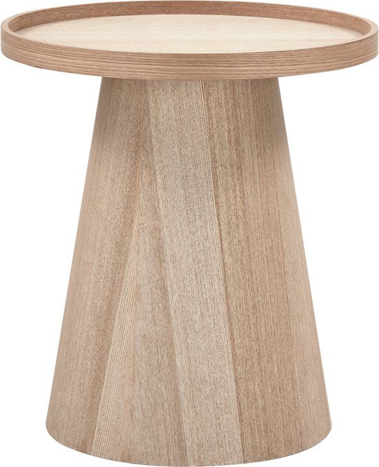 WOOOD Maud Bijzettafel - Hout - Naturel - 50x45x45