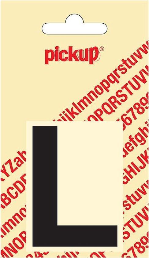 Pickup Plakletter Helvetica 60 mm - Zwart L