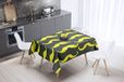 Bonamaison Tafelkleed, Anti-Mold, Sneldrogend, Waterdicht, 100% Polyester Tafellaken, Neon Geel, Rook, 140 x 140 Cm