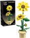 Jamara CaDA Bricks Artizan Bloemen - Zonnebloem - 187-delig