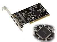 KALEA-INFORMATIQUE Firewire 800 en 400 IEEE1394A en IEEE1394B PCI-controllerkaart op 2+1 uitgang PCI-poort met TI SN082AA2-chipset