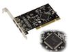 KALEA-INFORMATIQUE Firewire 800 en 400 IEEE1394A en IEEE1394B PCI-controllerkaart op 2+1 uitgang PCI-poort met TI SN082AA2-chipset