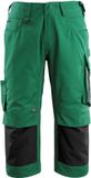 Mascot Pantalon 3/4 avec poches genoux 14149-442 - Vert/Noir - C45