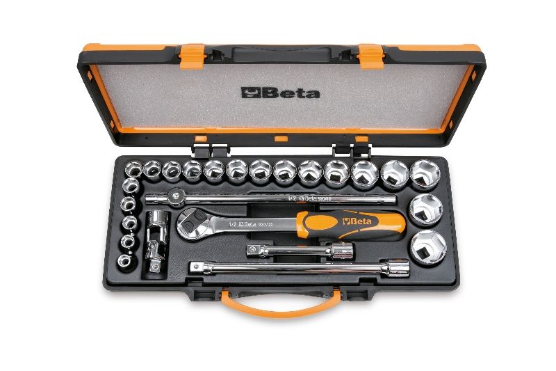 Beta 920A/C20Q Dopsleutelset 1/2\" 6-kant Metrisch 10-32 mm