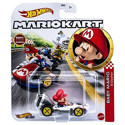 Hotwheels Mario Kart Baby Mario, B-Dasher (2020 Toty Winnaar)