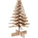 Arbre de Noël sapin de Noël en bois pour décoration 100 cm bois massif de pin