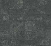 Living Walls METALLIC TEGELLOOK BEHANG | Industrieel - Grijs Zwart Zilver - Livingwalls Stories of Life