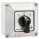 Heschen Universele draaischakelaar, SZW26-20/D202.2D, 660V 20A, ON-OFF-ON 3 posities, 2 fasen, 8 klemmen, met hoofdschakelaar, buitenbox (grotere doos)