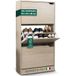 BAKAJI Schoenenkast van MDF-hout met 3 klapdeuren, intrekbare handgrepen, dubbele diepte, compacte afmetingen, slim 63 x 24 x 115 cm, ruimtebesparend, entree huis