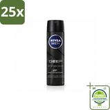 NIVEA MEN 25 x DEEP Anti-Transpirant Spray - Black Carbon - 150 ml