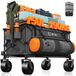 Merkloos Opvouwbare bolderkar - 150 l - Draagvermogen 190 kg - Met wielen - Compact