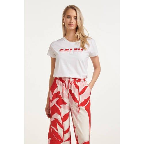 Smashed Lemon T-shirt met textuur