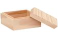 GLOREX Houten kist, natuur, 9 x 9 x 7 cm