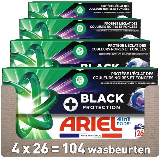 Ariel 4in1 Wasmiddel Pods Revitablack - 104 Wasbeurten